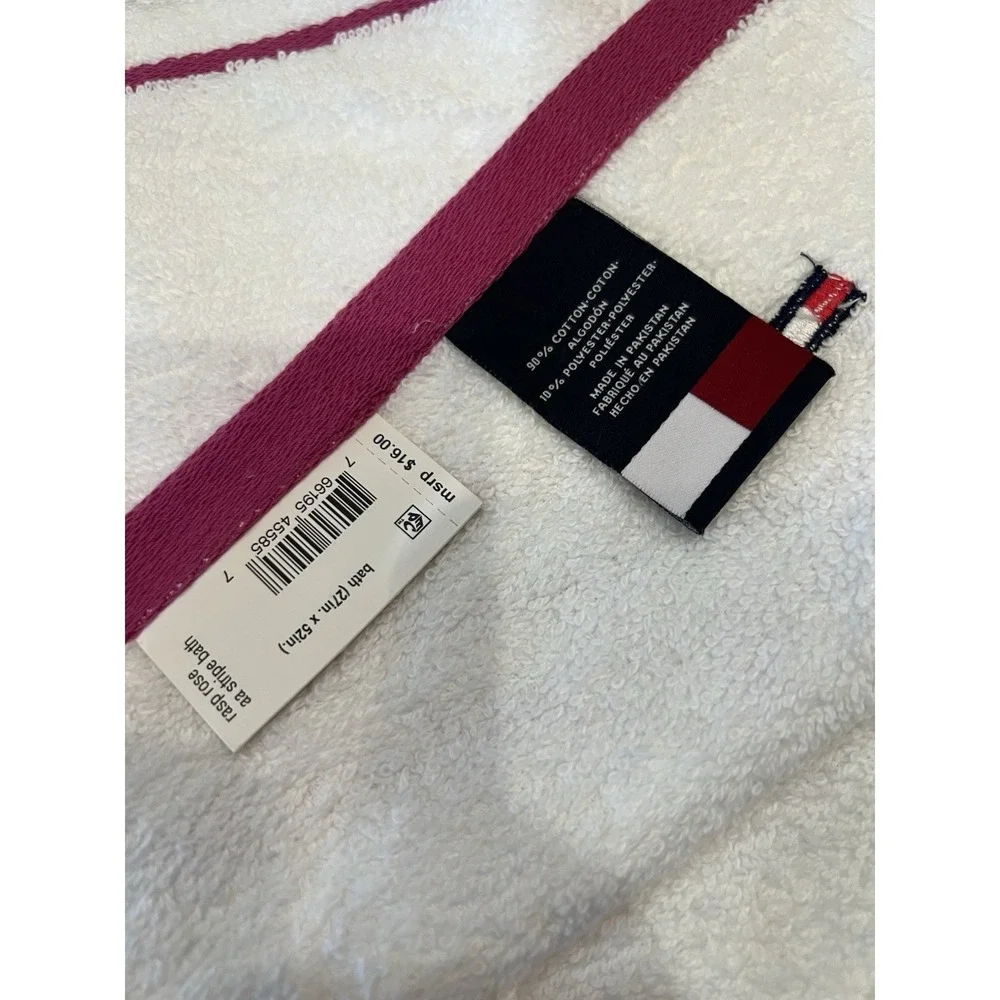 Tommy Hilfiger All American Stripe Bath Towel Cotton Blend
